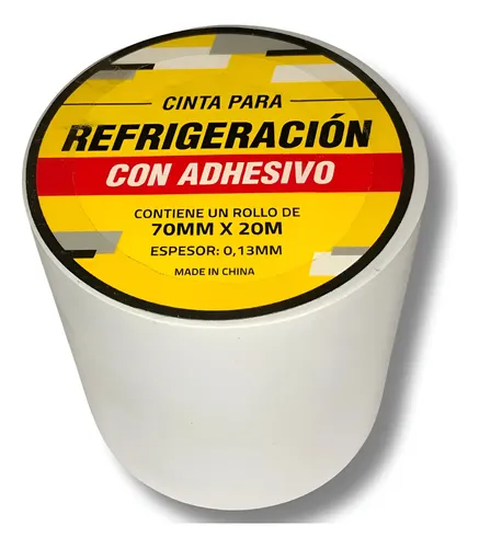 Cinta Refrigeracion Pvc Con Pegamento Blanca Premium
