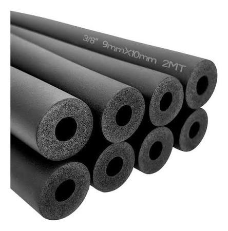 Tubo Aislante Negro por tira de 2 metros 1/2 9mm
